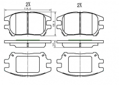 Колодки тормозные передние Kashiyama D2232 Harrier/LE #U1# 01-03 JBP0199 PF1481 NP1076