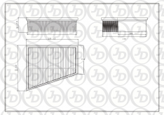 Фильтр воздушный JustDrive JDA0016 Megane, Scenic, Grand Scenic (JM0/1#) DFA2512 NFE1546 8200371661