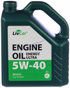 Масло моторное LivCar Energy Ultra 5W-40 API SP/CF 4л (Корея)