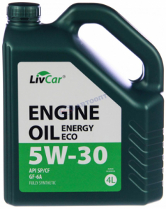 Акция!!! Масло моторное LivCar Energy Eco 5W-30 API SP/CF/GF-6A 4л (Корея)