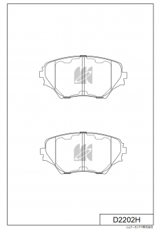 Колодки тормозные передние IXAT X3P00067 RAV4 ACA20W/21W/ZCA25W/26W 00-05 X3P0067 D2202H