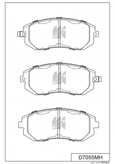 Колодки тормозные передние IXAT X3P0047 Impreza 00-,Legacy 98-,Forester -sti 01- D7055MH