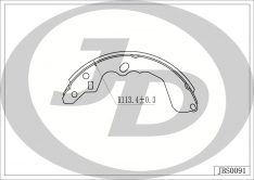 Колодки тормозные задние барабанные JustDrive JBS0091 MZ Capella 94-02