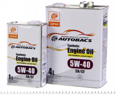 Акция !!! Масло моторное Autobacs Engine Oil 5W-40 SN/CF 4л+1л (Сингапур)