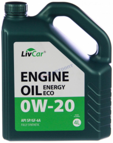 Масло моторное LivCar Energy Eco 0W-20 API SP/CF/GF-6A 4л (Корея)