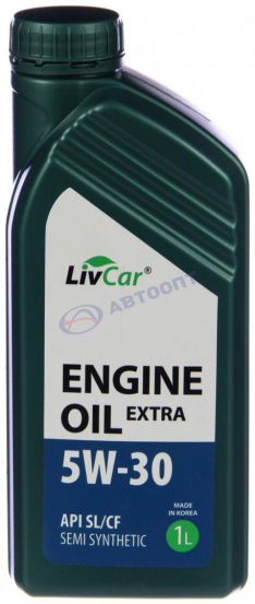 Масло моторное LivCar Extra 5W-30 API SL/CF 1л п/синтетика (Корея)