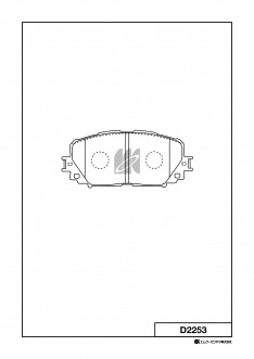 Колодки тормозные передние Jeenice WS260300 Vitz NCP91 RS 05-, Belta SCP92 05-, Ractis D2253 X3P0174