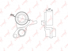 Ролик натяжной ГРМ LynxAuto PB1103 HONDA Accord VI 2.2 99-02 / Prelude IV 2.2 93-00