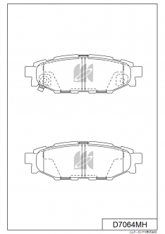 Колодки тормозные задние IXAT X3P0116 Legacy BL5/BP5/BP9/BLE/BPE 03- D7064M