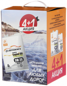 Акция !!! Масло моторное Autobacs Engine Oil 5W-30 SP/GF-6A 4л+1л FS (Сингапур)