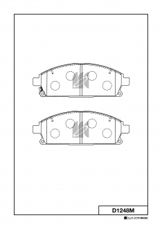 Колодки тормозные передние IXAT X3P0157 Presage U31 03-,Elgrand AE50/E51 98-/02- JBP0213 D1248M