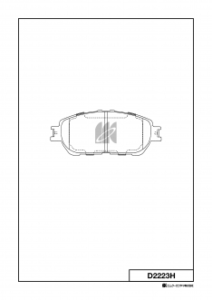 Колодки тормозные передние Kashiyama D2223H Caldina ST246W 02-,Estima 3#/4# 03- JBP0057 X3P0172