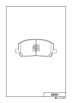 Колодки тормозные передние Kashiyama D2231 RX300 MCU15 00- JBP0206