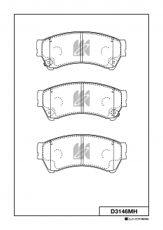 Колодки тормозные передние IXAT X3P0187 Atenza GHEFW 08-; 6 07-; 6 WAGON 07- D3146MH