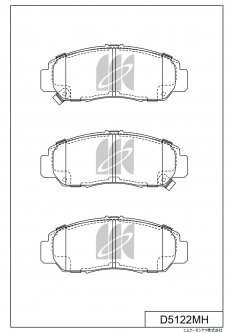 Колодки тормозные передние IXAT X3P0193 Accord CL#/CM# 02-,Odyssey RB# 03-,StepWGN D5122M JBP0198