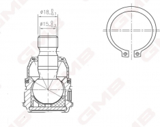 Шаровая опора JustDrive JSB0066 MZ Axela/3 (BK3P) 03-