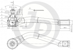 Рулевой наконечник левый JustDrive JSE0125L KIA Sportage 3 [SL] 10-16 CE0336L CEKH45L