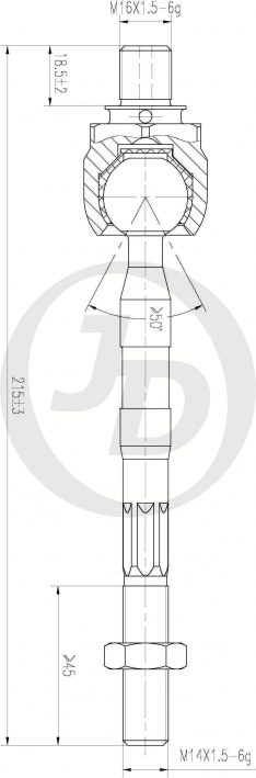 Рулевая тяга JustDrive JSR0119 HY Accent, Verna; KI Rio 05- CR0272 CRKH29