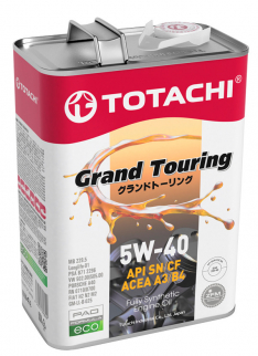 Масло моторное Totachi Grand Touring 5W-40 SN/CF синтетика 4л