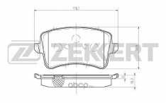 Колодки тормозные задние Zekkert BS1243 Audi A4 IV 07- A5 07- Q5 10- E410269 JBP0337