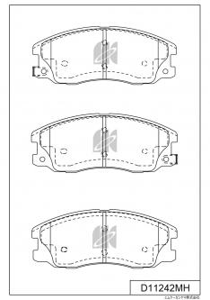 Колодки тормозные передние Zekkert BS1300 Captiva C100 C140 06- Opel Antara 06- X3P0149 D11242MH