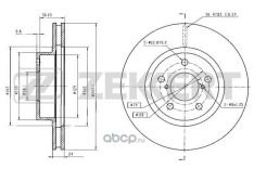 Диск тормозной передний Zekkert BS5504 Impreza GFC GC GD GG 93- Legacy BC BJF BD BG JBD0060 K000517