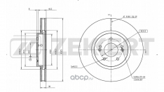 Диск тормозной передний Zekkert BS6631 Sportage V 21-, Hyundai Tucson IV 20-