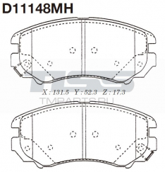 Колодки тормозные передние IXAT X3P0145 EF_Sonata 15″ 2.4L 04-, Tucson 04-, Tuscani D11148MH