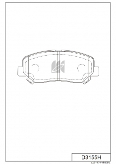 Колодки тормозные передние Kashiyama D3155H CX-5 KE2AW/KE2FW/KEEAW/KEEFW 12- JBP0368