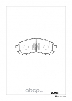 Колодки тормозные передние Kashiyama D7058 SU Impreza GD2/3/GG2/3 02-, Legacy BH# TX 02-03