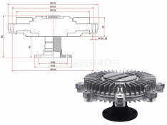 Вискомуфта SAT STMD142419 PAJERO V43/23, MONTERO 6G72