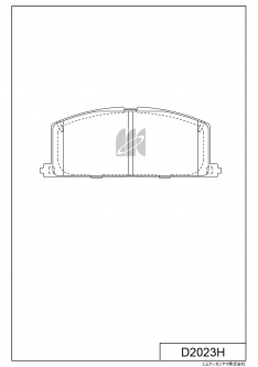 Колодки тормозные передние Kashiyama D2023H Corolla 8#-11# 83-02, Corsa 2#-4# 82-99, Raum X3P0003