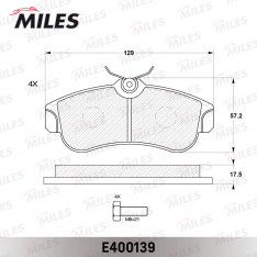 Колодки тормозные передние Miles E400139 NISSAN ALMERA N16, PRIMERA P11