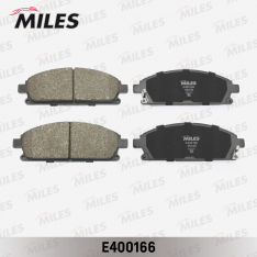 Колодки тормозные передние Miles E400166 NI X-Trail T30 00-, Bassara JU30 99-, Terrano/Terrano ll R5