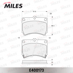 Колодки тормозные передние Miles E400173 MZ Demio 96-, Familia BG# 89-96 BHA# 94-; KI Rio 04-07