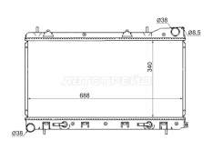 Радиатор отопителя Sat SB0001T2R Forester 97-02 / Impreza 92-00 НОВЫЙ!!!!