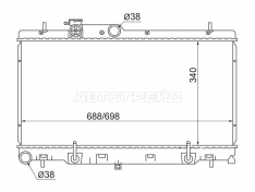 Радиатор охлаждения двигателя Sat SB0005 Impreza 00-07 / Legacy 98-03 / Outback 98-03 / Legacy B4 98