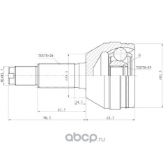 Шрус наружный Zikmar Z87356R