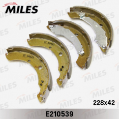 Колодки тормозные задние барабанные Miles E210539 VW POLO седан 10-
