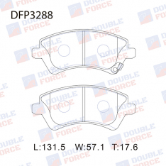 Колодки тормозные передние DoubleForce DFP3288 Corolla CDE/ZZE12# EUR 01- X3P00040 D2224MH