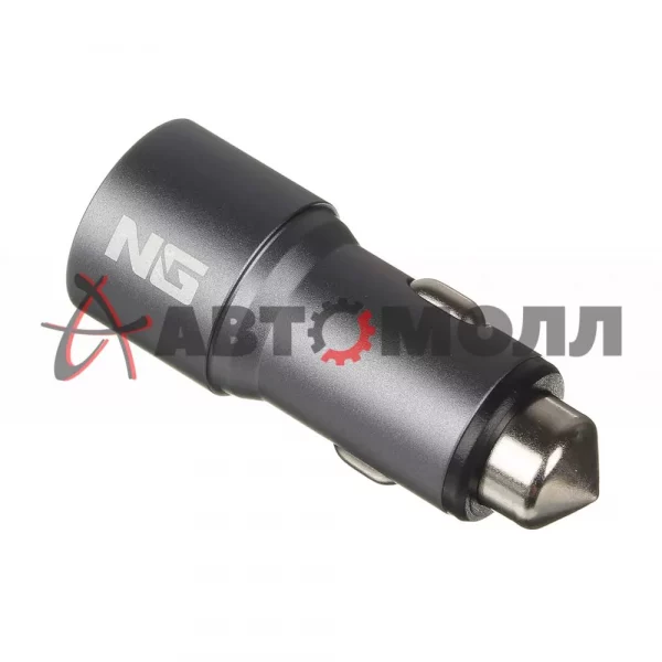 Устройство зарядное автомобильное ЕРМАК 738020 2xUSB 2,4А 12/24В металл
