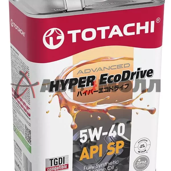 Масло моторное Totachi Hyper Ecodrive 5W-40 SP/SN+ синтетика 4л