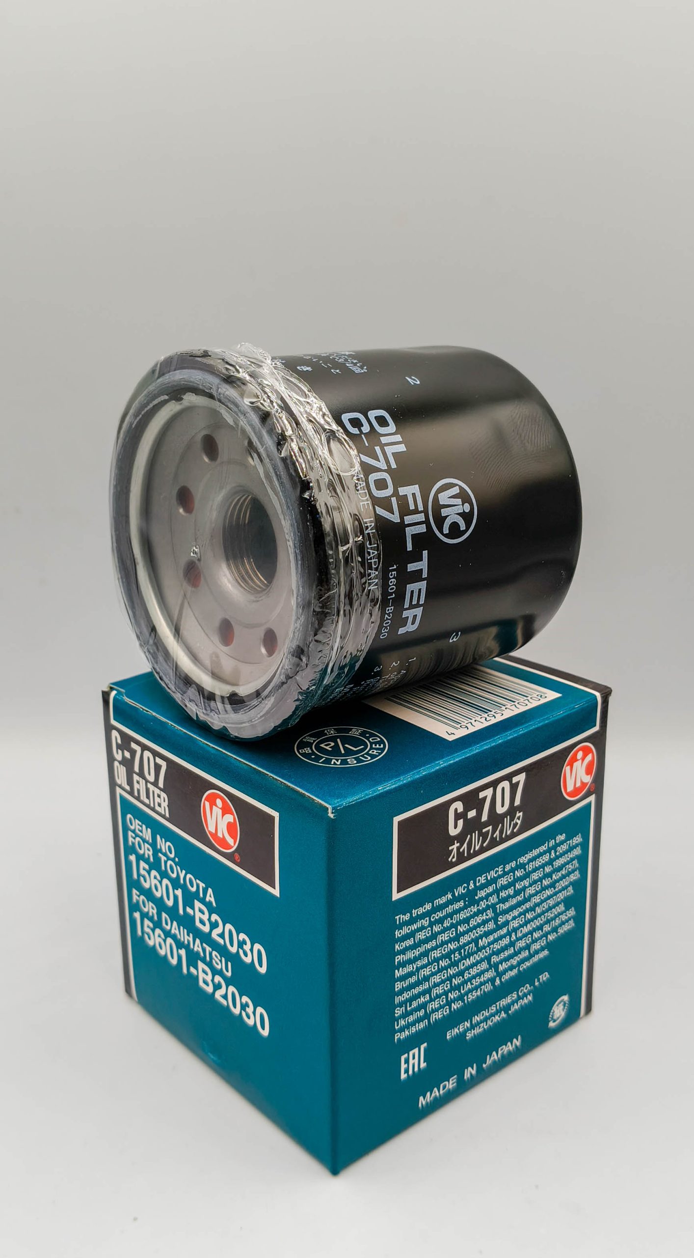 Фильтр масляный VIC C707 Toyota Raize 2019- Avanza 2006- Wigo 2014- WA-VE Фильтр масляный VIC C707 Toyota Raize 2019- Avanza 2006- Wigo 2014- WA-VE