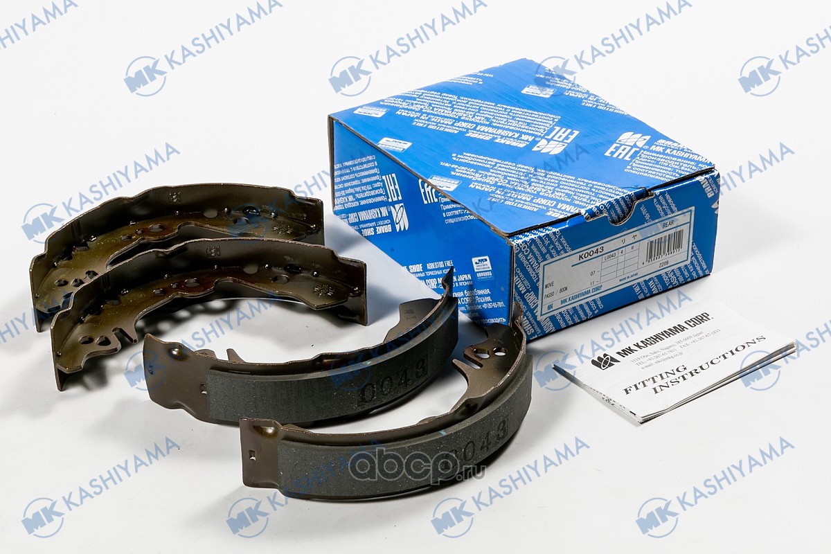 Колодки тормозные задние барабанные Kashiyama K0043 DA Move 06-, Mira 06-, Tanto 07- Колодки тормозные задние барабанные Kashiyama K0043 DA Move 06-, Mira 06-, Tanto 07-