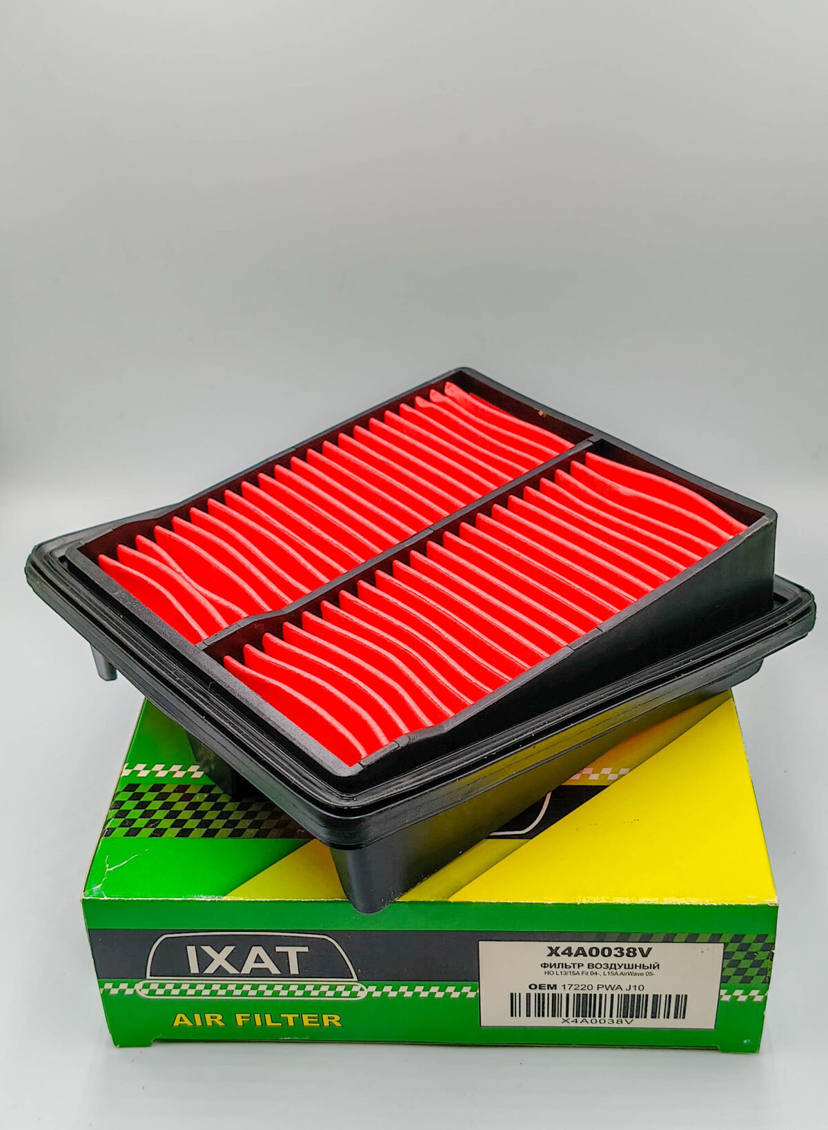 Фильтр воздушный IXAT X4A0038V Honda Fit GD1 GD2 Jazz Spike L13A L15A 2004-