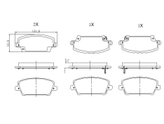 Колодки тормозные передние JustDrive JBP0232 HO Civic 2.2T 06-