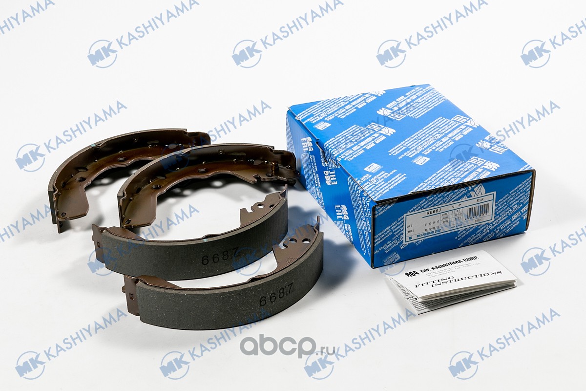 Колодки тормозные задние барабанные Kashiyama K6687 Pajero mini H51A/H56A 97-, Pajero JR JBS0032 Колодки тормозные задние барабанные Kashiyama K6687 Pajero mini H51A/H56A 97-, Pajero JR JBS0032