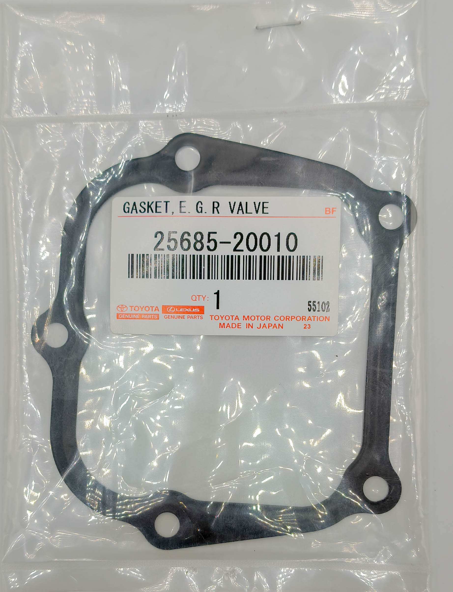 Прокладка клапана EGR Toyota 2568520010 1MZ 2MZ-FE Windom, MCV20 Прокладка клапана EGR Toyota 2568520010 1MZ 2MZ-FE Windom, MCV20
