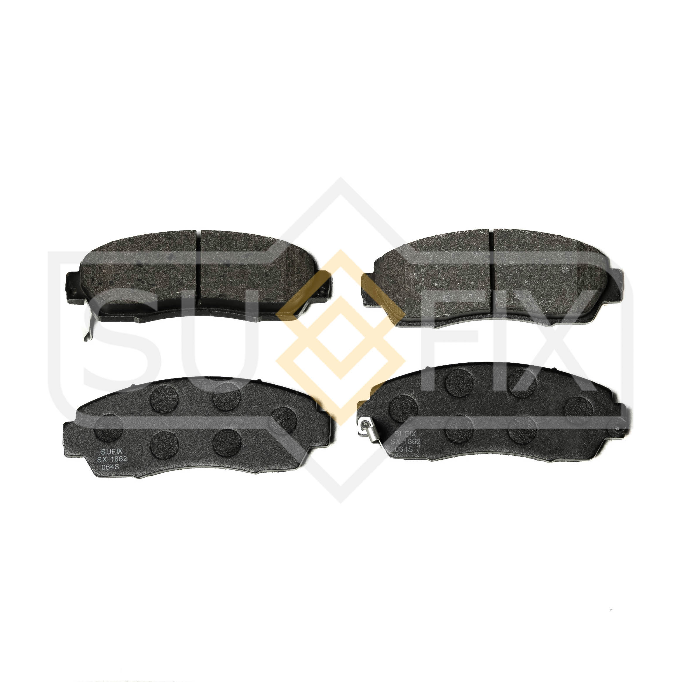 Колодки тормозные передние Sufix SX1862 Dongfeng AX7 15- Exeed TLX 21- VX 21- Колодки тормозные передние Sufix SX1862 Dongfeng AX7 15- Exeed TLX 21- VX 21-