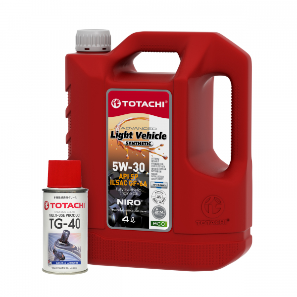 Акция!!! Масло моторное Totachi Niro LV 5W-30 SP GF-6A синтетика 4л + смазка TG40 140мл
